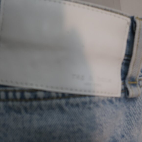 Women Rag & Bone New Girl Ruth Light Blue Super High-Rise Straight Denim Jean 26 - Picture 7 of 10